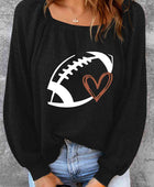 Football Graphic Ribbed Top - Body By J'ne