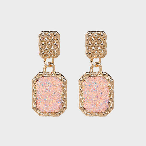 Geometric Alloy Dangle Earrings - Body By J'ne