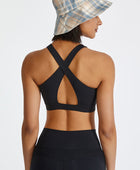 Ruched Crisscross Active Tank - Body By J'ne