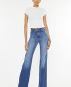 Kancan Ultra High Waist Gradient Flare Jeans - Body By J'ne