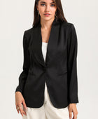 Long Sleeve Shawl Collar Blazer - Body By J'ne