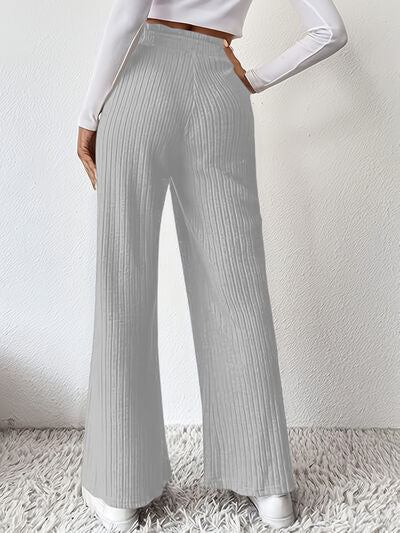 Ribbed High Waist Pants - Body By J'ne