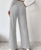 Ribbed High Waist Pants - Body By J'ne