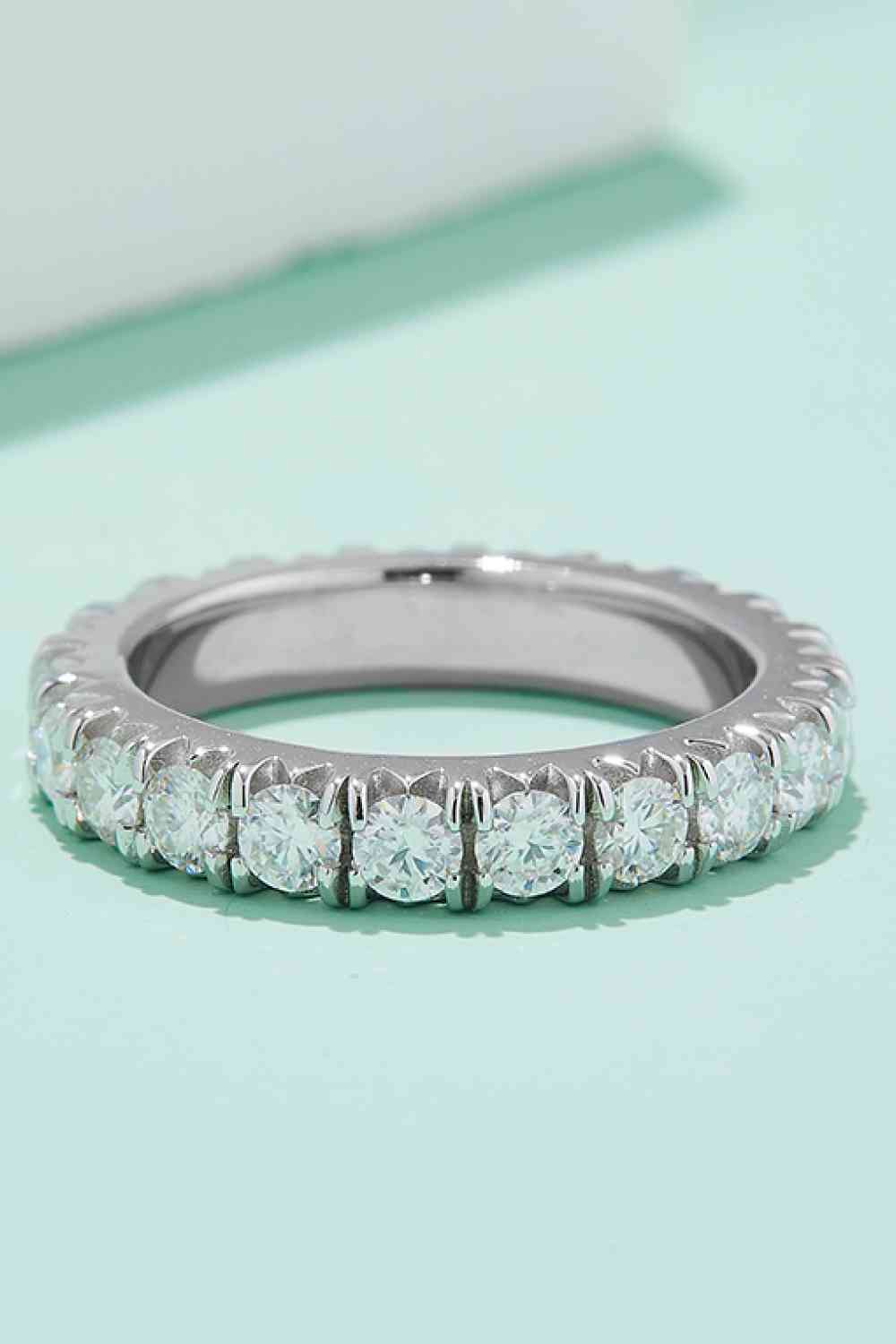 Adored 2.3 Carat Moissanite 925 Sterling Silver Eternity Ring - Body By J'ne