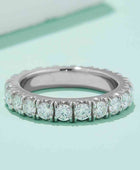 Adored 2.3 Carat Moissanite 925 Sterling Silver Eternity Ring - Body By J'ne