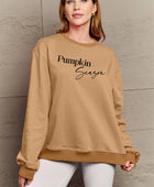 Full Size PUMPKIN SEASON Graphic Sweatshirt - Body By J'ne