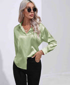 Collared Neck Buttoned Long Sleeve Shirt - Body By J'ne