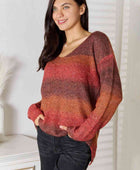 Gradient V-Neck Sweater - Body By J'ne