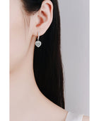 2 Carat Moissanite Heart-Shaped Drop Earrings - Body By J'ne