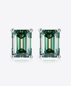 2 Carat Moissanite Stud Earrings in Green - Body By J'ne