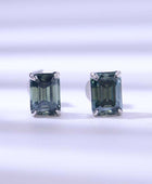 2 Carat Moissanite Stud Earrings in Green - Body By J'ne