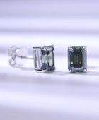 2 Carat Moissanite Stud Earrings in Green - Body By J'ne