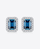 2 Carat Moissanite Stud Earrings in Indigo - Body By J'ne