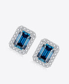 2 Carat Moissanite Stud Earrings in Indigo - Body By J'ne