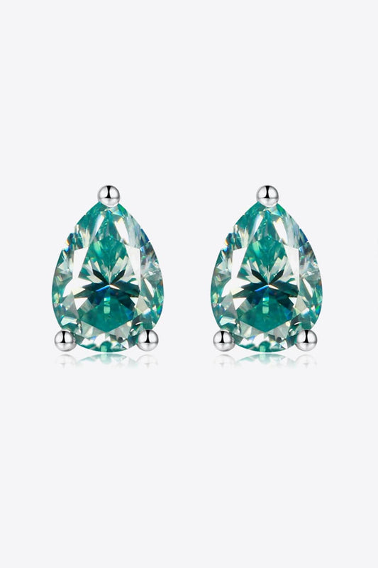 2 Carat Moissanite Teardrop Earrings - Body By J'ne