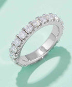 Adored 2.3 Carat Moissanite 925 Sterling Silver Eternity Ring - Body By J'ne