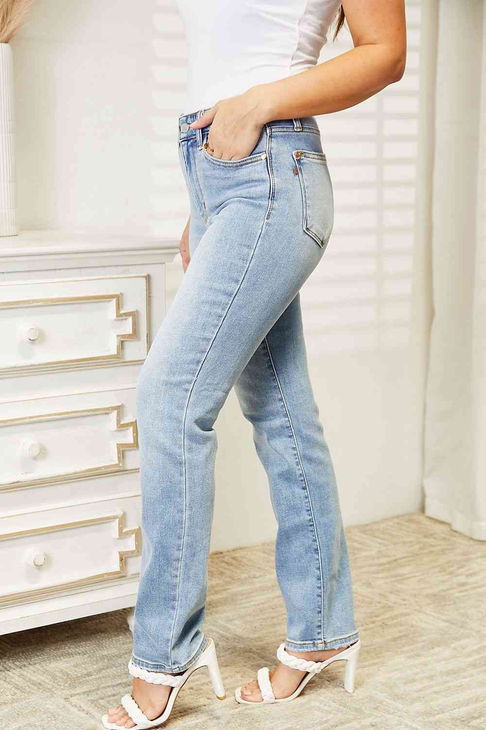 Full Size High Waist Jeans - Body By J'ne