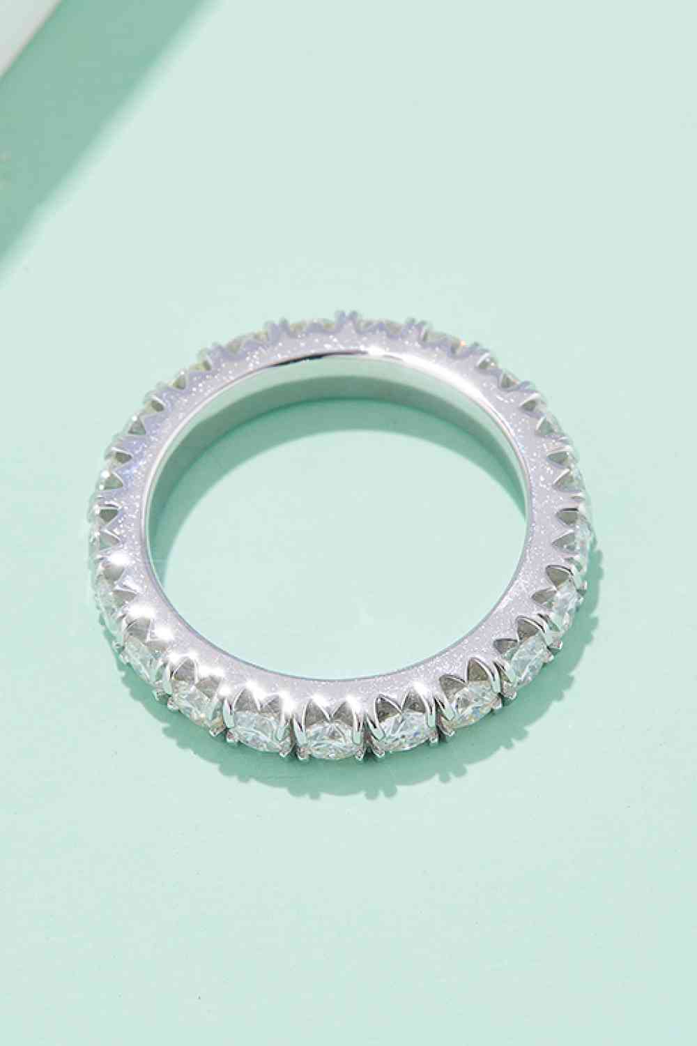 Adored 2.3 Carat Moissanite 925 Sterling Silver Eternity Ring - Body By J'ne