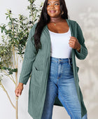 Ribbed Open Front Long Sleeve Cardigan - Body By J'ne