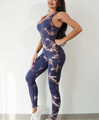 Printed Crisscross Wide Strap Jumpsuit - Body By J'ne