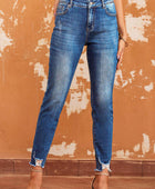 Raw Hem Skinny Jeans with Pockets - Body By J'ne