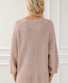 Round Neck Drop Shoulder Sweater - Body By J'ne