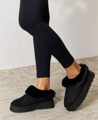 Furry Chunky Platform Ankle Boots - Body By J'ne