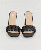 Top of the World Braided Block Heel Sandals in Black - Body By J'ne