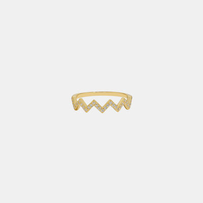 Wave Shape 925 Sterling Silver Ring - Body By J'ne