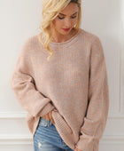 Round Neck Drop Shoulder Sweater - Body By J'ne