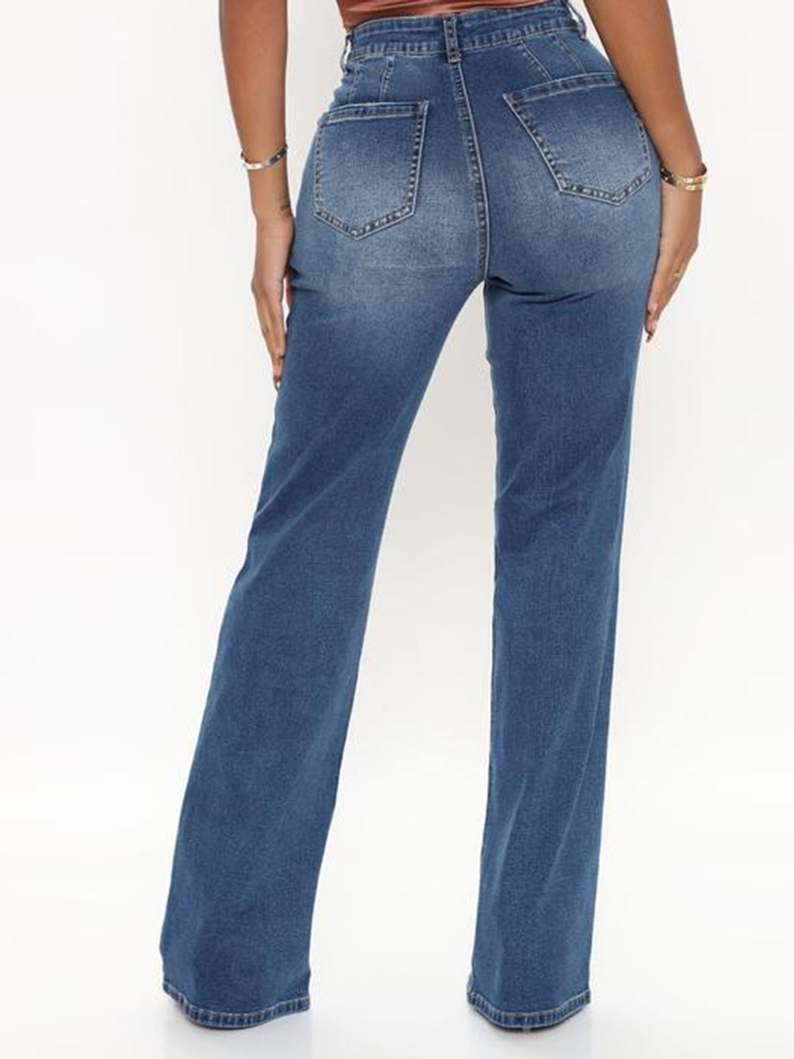 Raw Hem High Waist Jeans - Body By J'ne