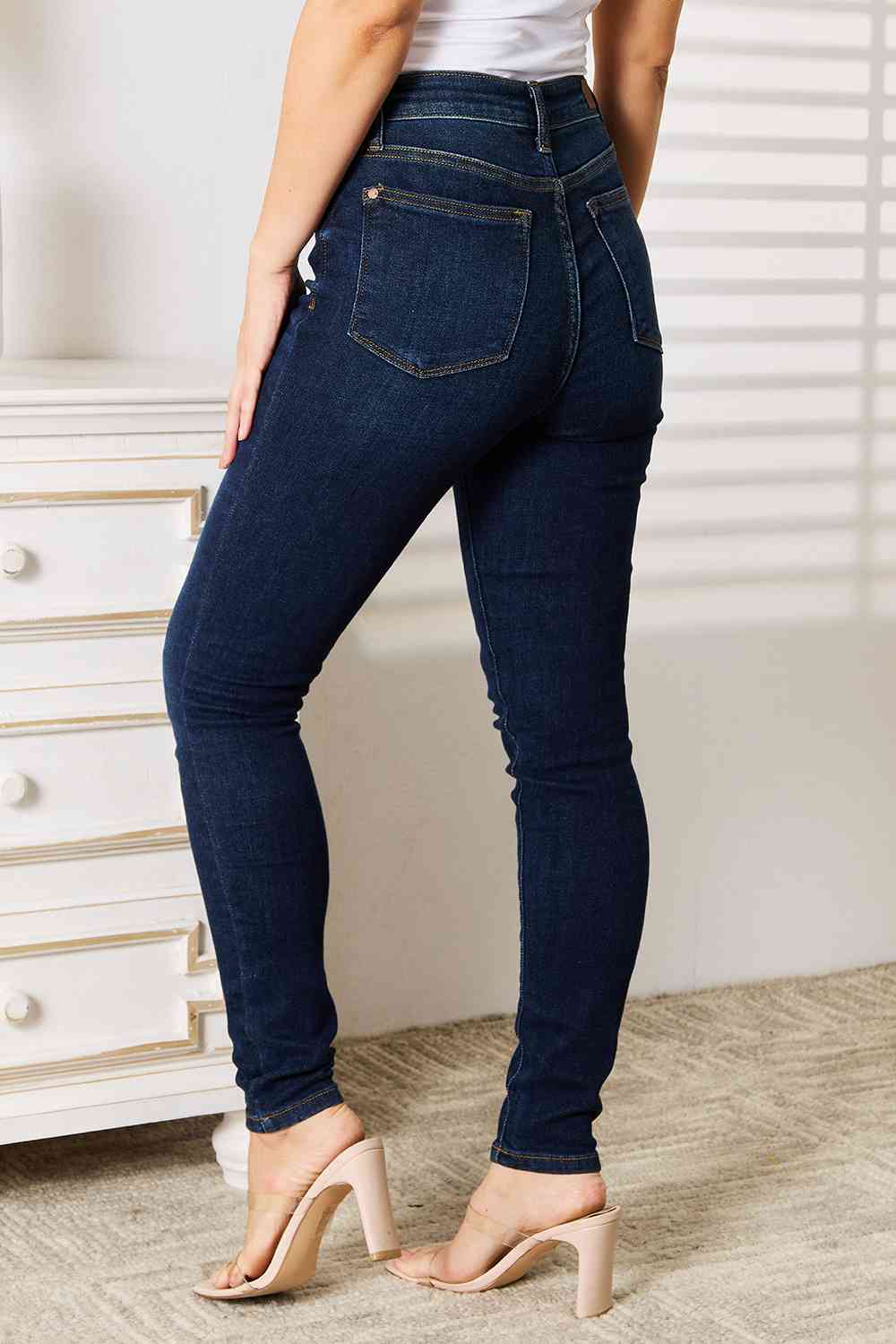 Full Size Skinny Jeans with Pockets - Body By J'ne