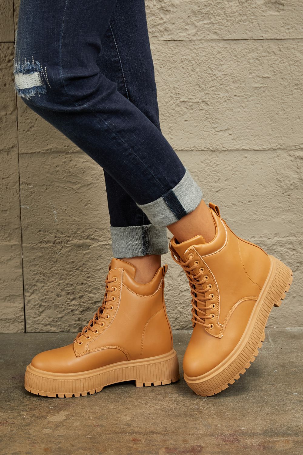 She’s Amazing Platform Combat Boots - Body By J'ne