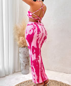 Printed Backless Maxi Dress - Body By J'ne