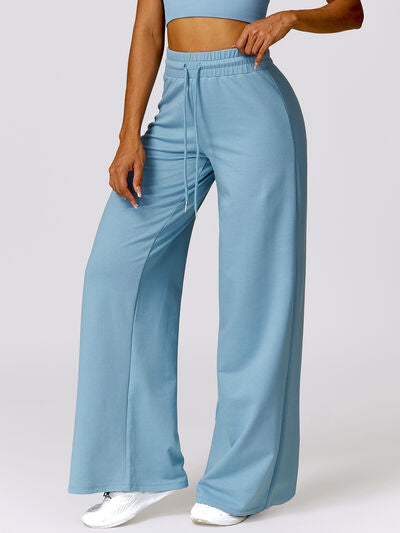 Drawstring High Waist Active Pants - Body By J'ne