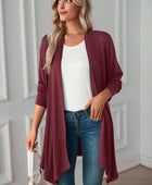 Open Front Long Sleeve Cardigan - Body By J'ne