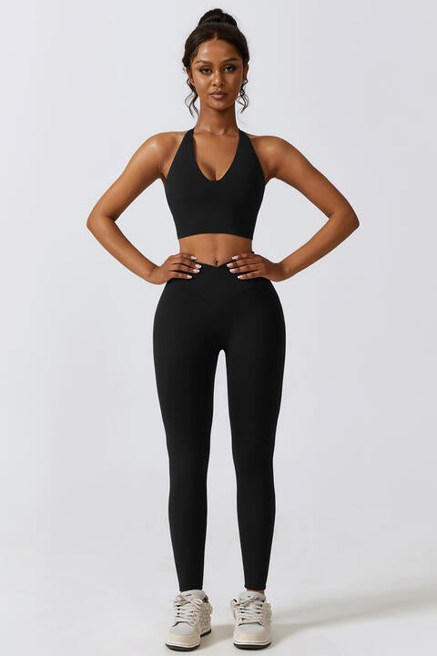 Crisscross Sports Bra and Leggings Set - Body By J'ne