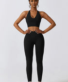 Crisscross Sports Bra and Leggings Set - Body By J'ne