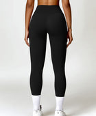 Twisted High Waist Active Pants with Pockets - Body By J'ne