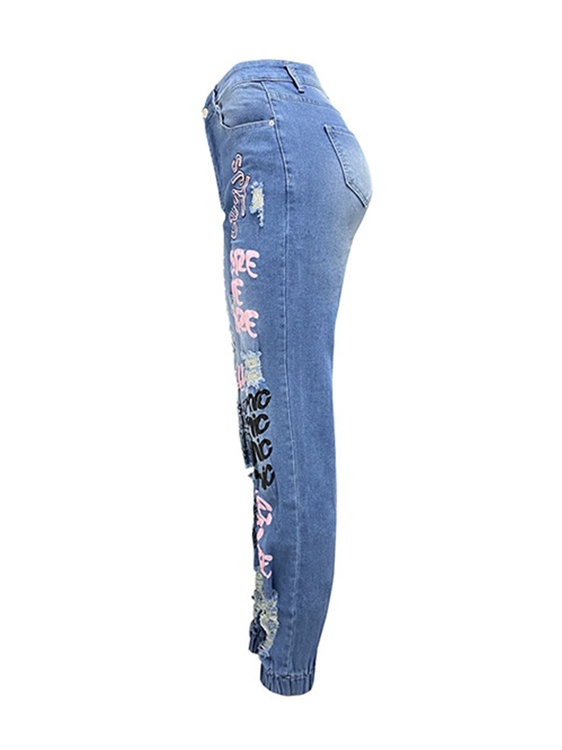 Distressed Skinny Jeans with Pockets - Body By J'ne