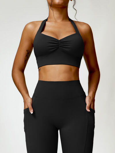 Halter Neck Active Bra - Body By J'ne