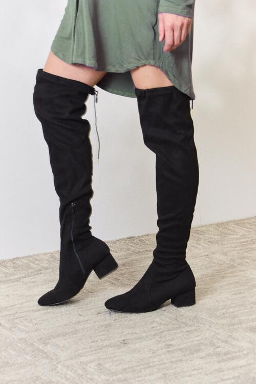 In Chill Mode Over The Knee Boots - Body By J'ne