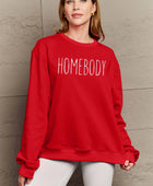 Full Size HOMEBODY Graphic Sweatshirt - Body By J'ne
