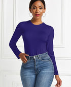 Round Neck Long Sleeve Bodysuit - Body By J'ne