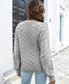 Round Neck Dropped Shoulder Sweater - Body By J'ne