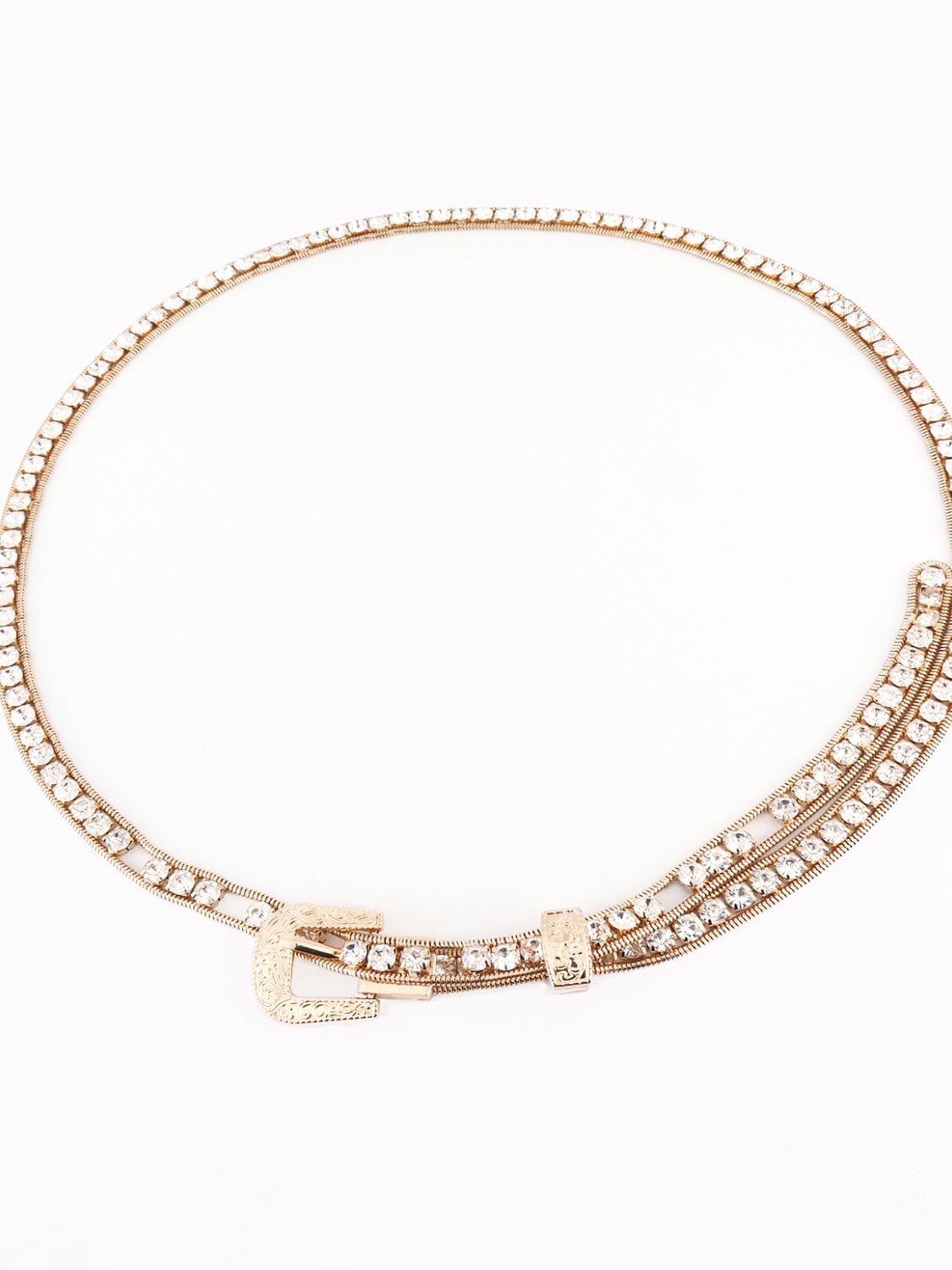 Rhinestone Metal Belt - Body By J'ne