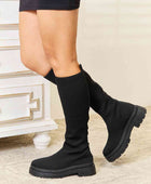 Knee High Platform Sock Boots - Body By J'ne