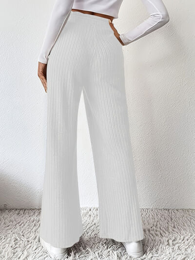 Ribbed High Waist Pants - Body By J'ne