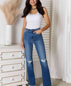 No limits Distressed Raw Hem Jeans - Body By J'ne