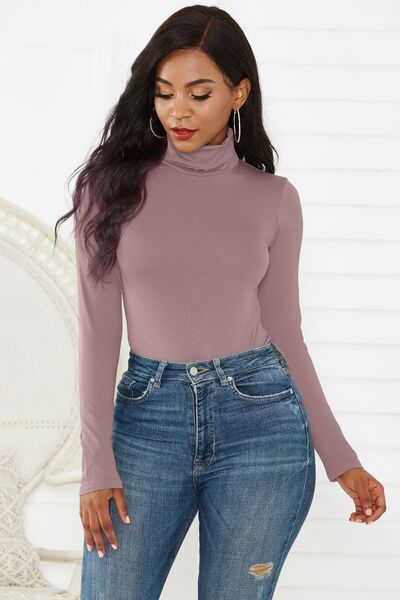 Turtleneck Long Sleeve Bodysuit - Body By J'ne